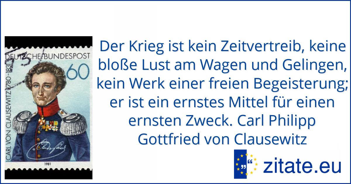 Carl Philipp Gottfried von Clausewitz zitate.eu