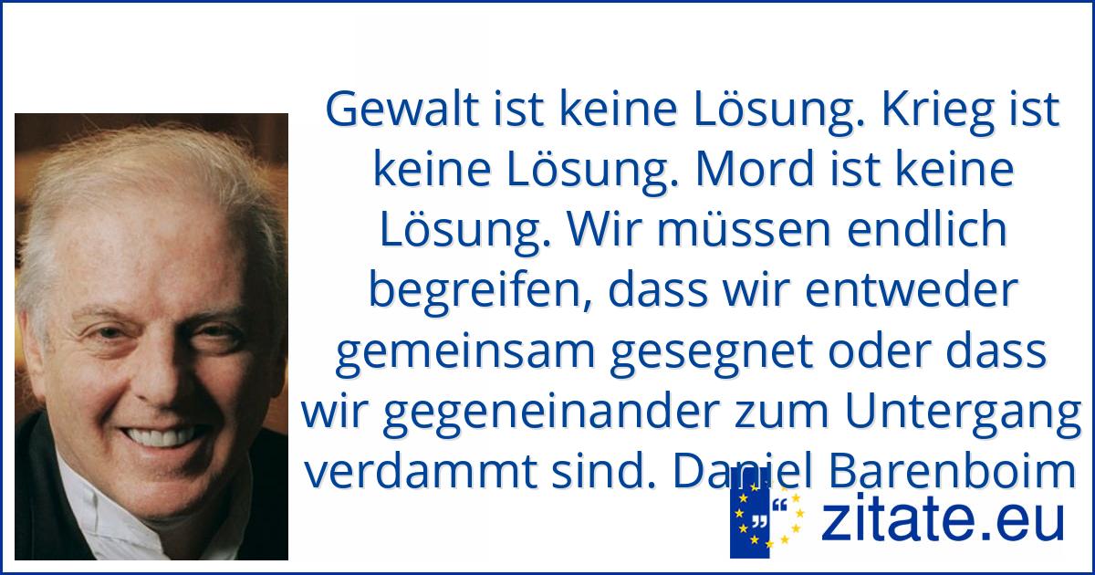 Daniel Barenboim Zitate Eu