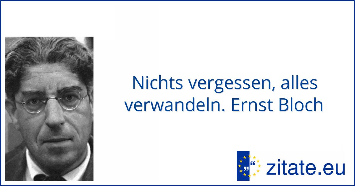 Ernst Bloch Zitate Eu