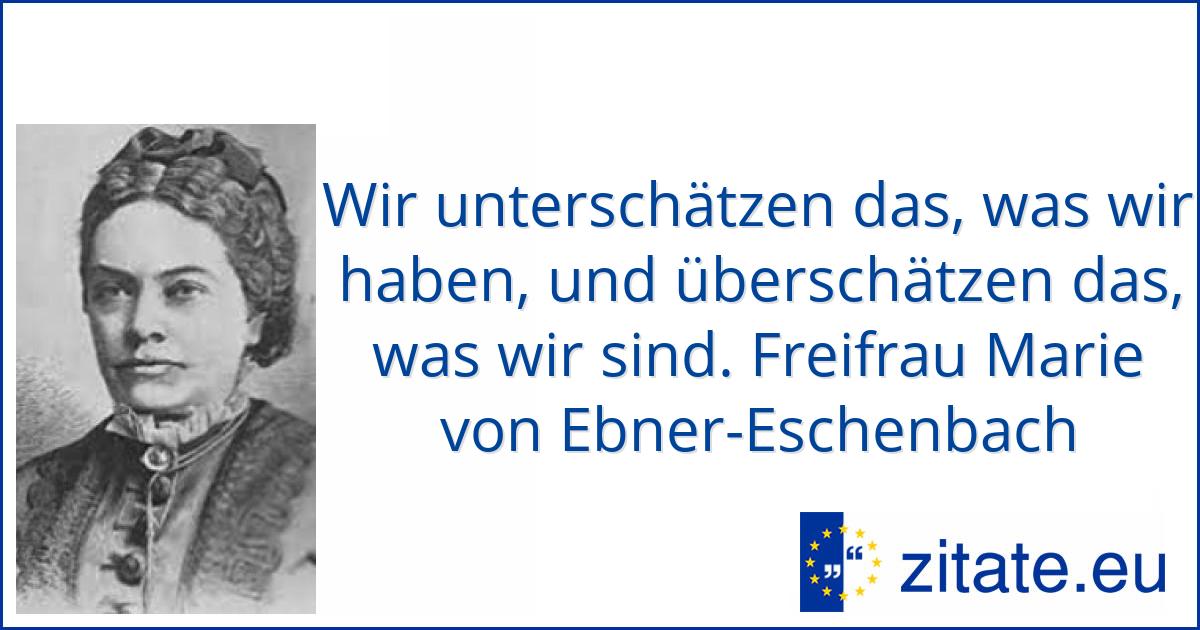 zitate marie von ebner eschenbach