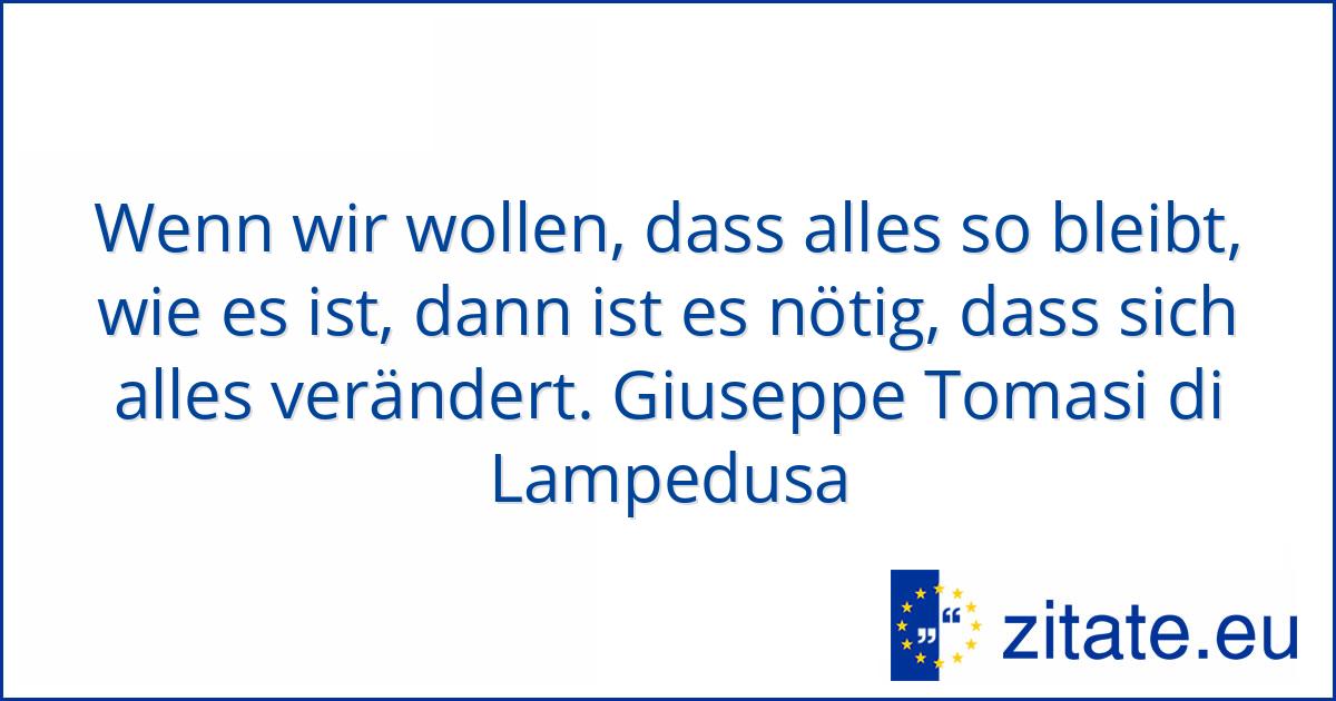 Giuseppe Tomasi Di Lampedusa Zitate Eu