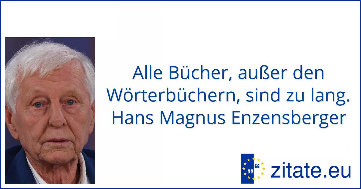 Hans Magnus Enzensberger zitate.eu