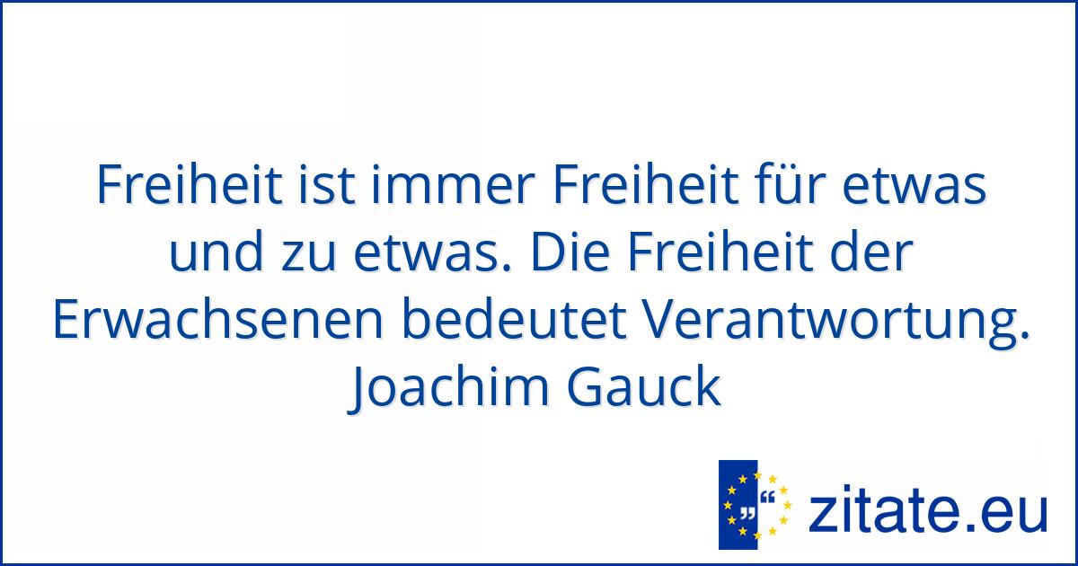Joachim Gauck Zitate Eu