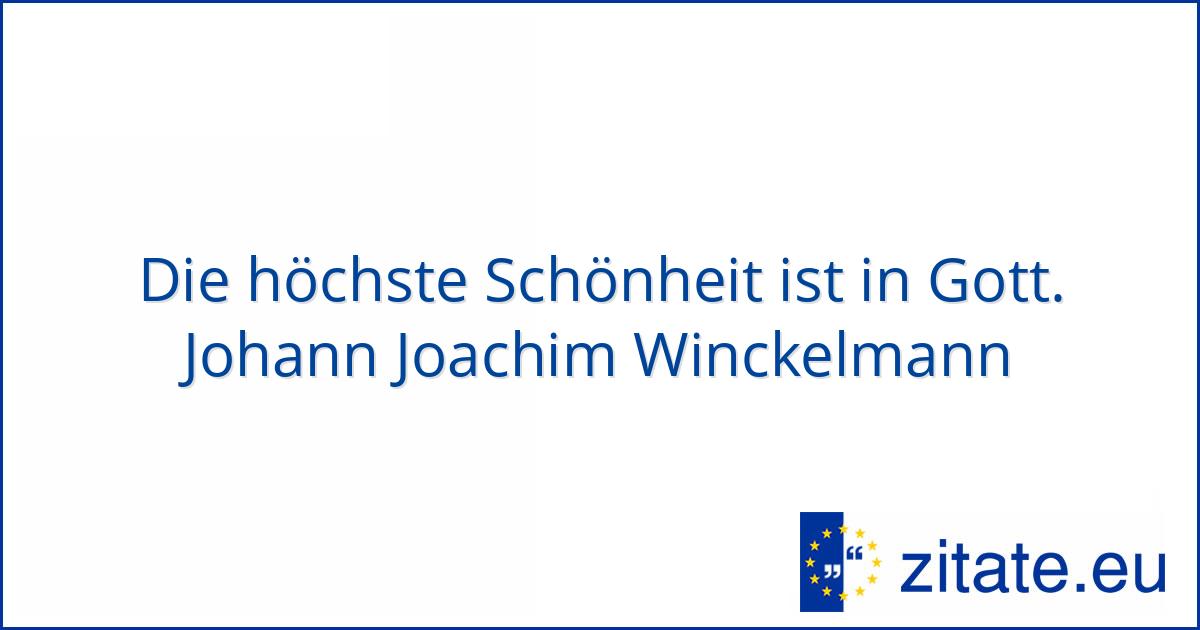 Johann Joachim Winckelmann Zitate Eu