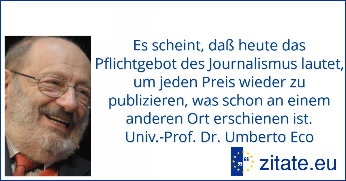 Univ.Prof. Dr. Umberto Eco zitate.eu