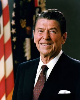 Ronald Wilson Reagan - See page for author [Public domain], via Wikimedia Commons