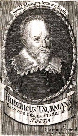 Friedrich Taubmann - By Erasmus Schmid (Kupferstich) [Public domain], via Wikimedia Commons