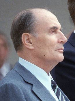 François Mitterrand - By SPC 5 James Cavalier, US Military (File:Reagan Mitterrand 1984.jpg) [Public domain], via Wikimedia Commons