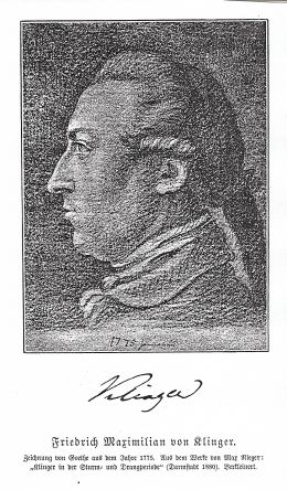 Friedrich Maximilian Klinger - Johann Wolfgang von Goethe [Public domain], via Wikimedia Commons