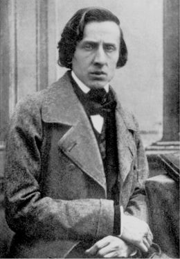 Frédéric Chopin - By Louis-Auguste Bisson, very old and poor copy, completely restored and remastered by Amano1 [Public domain], via Wikimedia Commons